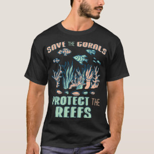 Die Korallen schützen die Riffe durch den Rettend T-Shirt