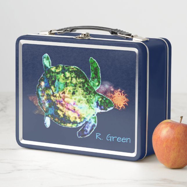 Die kosmische Farbmarke Metall Lunch Box (Beispiel)