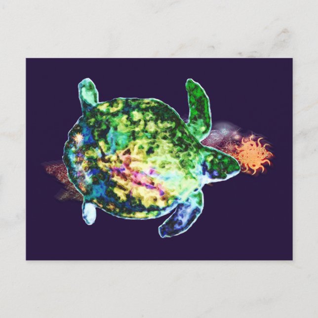 Die kosmische Farbmarke Postkarte (Vorderseite)