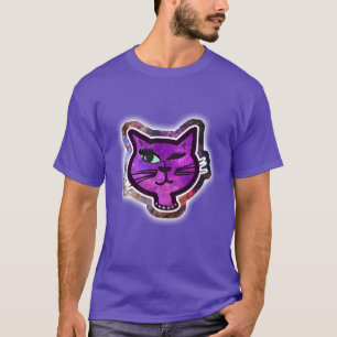 Die Kosmos-Sparkle-Winking-Katze T-Shirt