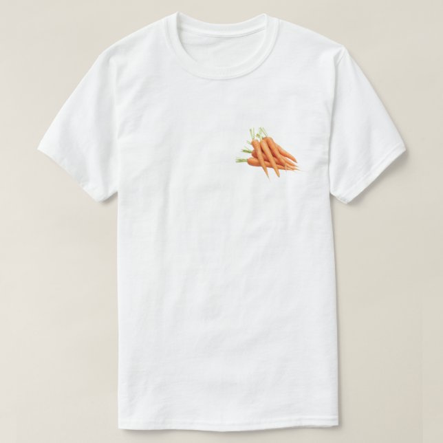 Die köstliche Karotte kam raus T-Shirt (Design vorne)