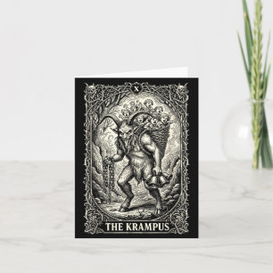 Die Krampus-Tarotkarte Goth Zauberhafte schwarze P Karte