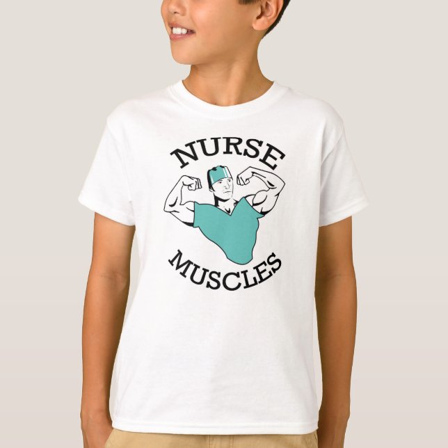 Die Krankenschwester der Kinder Muscles Shirt! T-Shirt (Vorderseite)