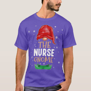 Die Krankenschwester Gnome Familie passt Weihnacht T-Shirt