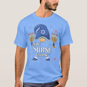 Die Krankenschwester Gnome Hanukkah Matching Famil T-Shirt