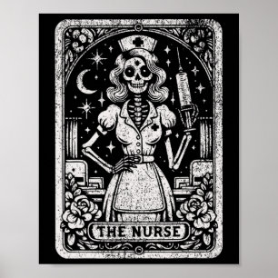 Die Krankenversicherung Skeleton Tarot Card Die so Poster