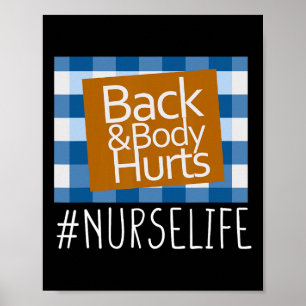 Die Krankenversorgung zurück und der Körper schade Poster