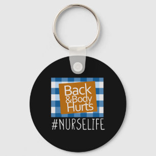 Die Krankenversorgung zurück und der Körper schade Schlüsselanhänger