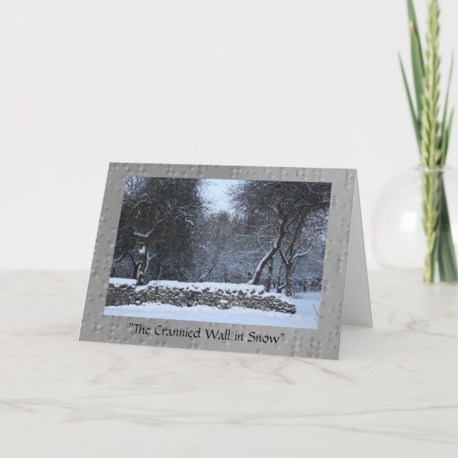 Die Kranzmauer im Schnee Karte (Vorderseite)