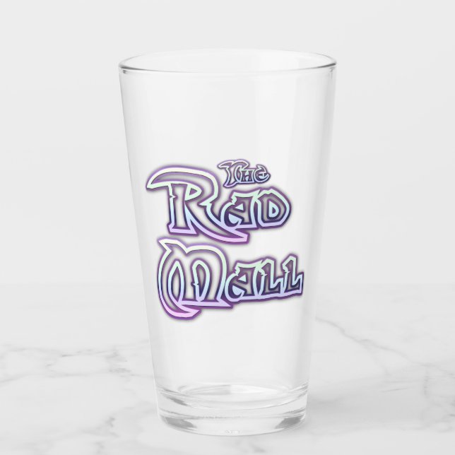 Die krasse Mall"Kristall" Logo 16oz Glas-Trommel Glas (Vorderseite)