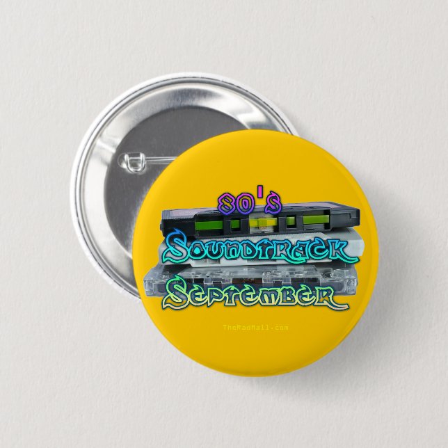 Die Krasse Taste "80er Soundtrack Sept" Button (Vorne & Hinten)