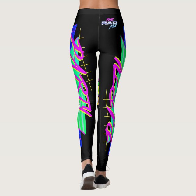 Die Krassen "PARTY Time 80's"-Leggings Leggings (Rückseite)