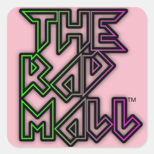 Die Krassen "Rocker"-Logo-Kleine Aufkleber (Rosa)