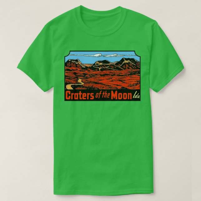 Die Krater des Mondes Idaho T-Shirt (Design vorne)