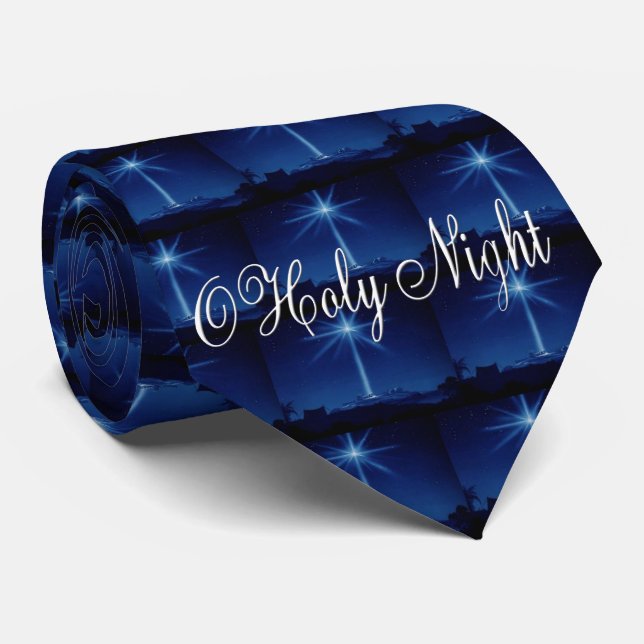 Die Krawatte der blauen Männer O heilige Nacht (Gerollt)