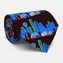 Die Krawatte der Dallasskyline-Männer