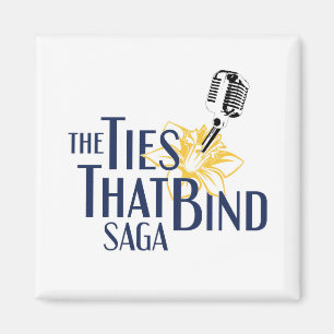Die Krawatten, die Saga Logo-Magneten binden Magnet