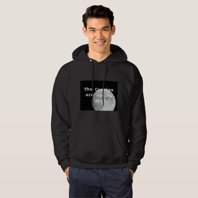 Die Krebse kommen aus schwarzem Hoodie (Vorne ganz)