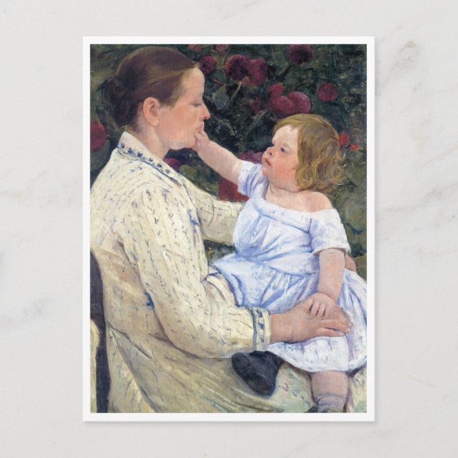Die Kresse des Kindes, Mary Cassatt Postkarte (Vorderseite)