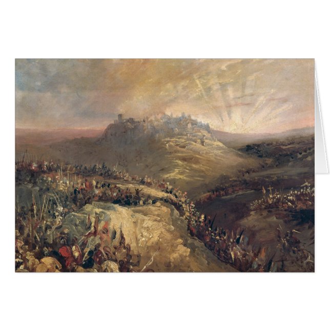 Die Kreuzfahrer vor Jerusalem (Vorderseite (Horizontal))