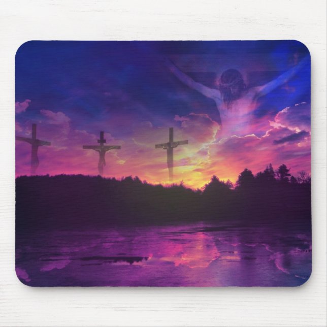 Die Kreuzigung des Jesus Christus auf dem Kreuz Mousepad (Vorne)