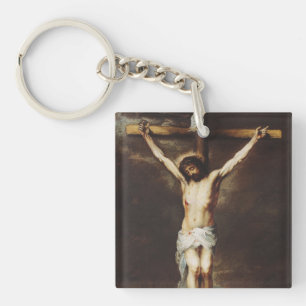 Die Kreuzigung durch Bartolome Esteban Murillo Schlüsselanhänger