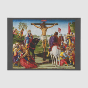 Die Kreuzigung durch Benvenuto di Giovanni Seidenpapier