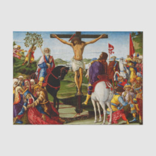 Die Kreuzigung durch Benvenuto di Giovanni Seidenpapier