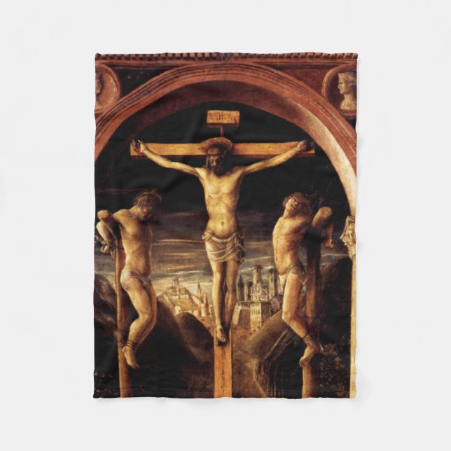 Die Kreuzigung Jesu durch Vincenzo Foppa - 1456 Fleecedecke (Vorderseite)
