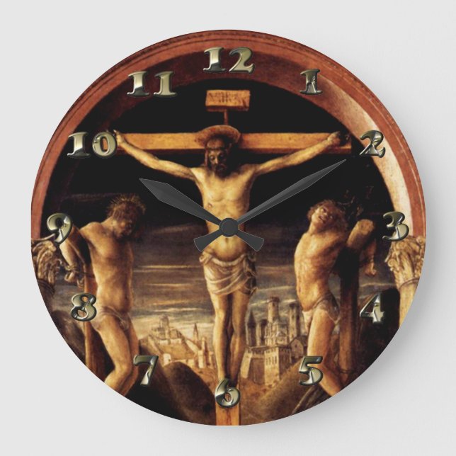 Die Kreuzigung Jesu durch Vincenzo Foppa - 1456 Große Wanduhr (Vorderseite)