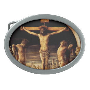 Die Kreuzigung Jesu durch Vincenzo Foppa - 1456 Ovale Gürtelschnalle