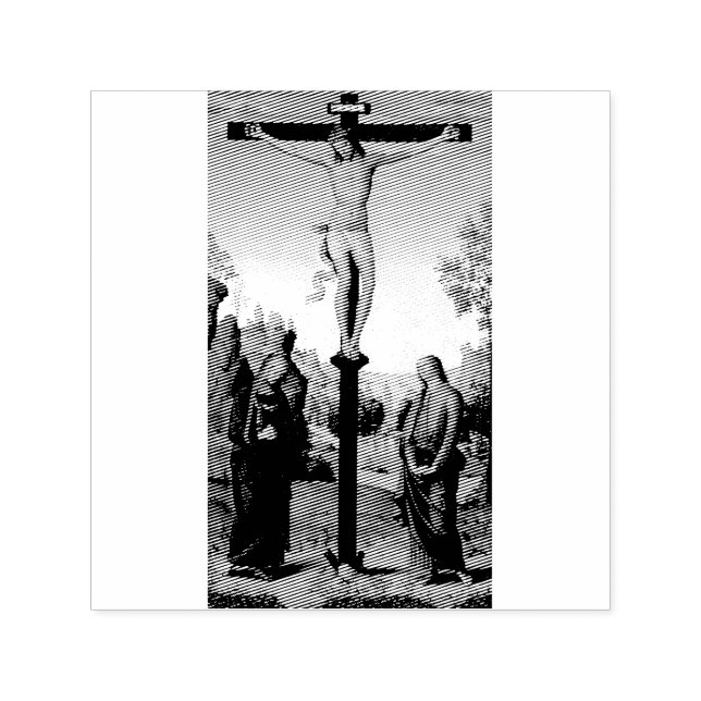 Die Kreuzigung mit der Jungfrau von Pietro Perugin Permastempel (Design)