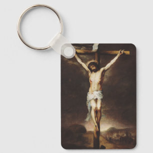 Die Kreuzigung von Bartolome Esteban Murillo Schlüsselanhänger