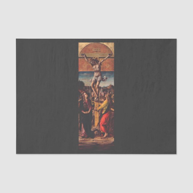 Die Kreuzigung von Carlo Crivelli Seidenpapier (Vorderseite)