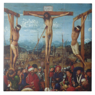 Die Kreuzigung von Van Eyck Fliese
