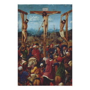 Die Kreuzigung von Van Eyck Poster