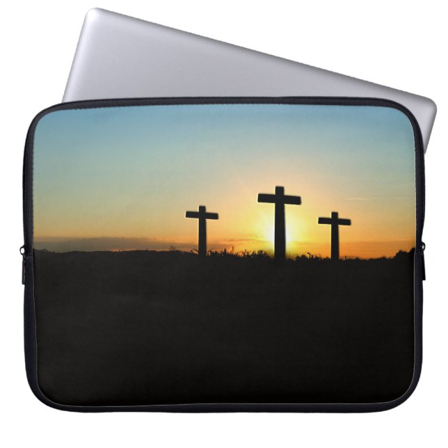 Die Kreuzungen bei Sonnenuntergang Laptopschutzhülle (Vorderseite)
