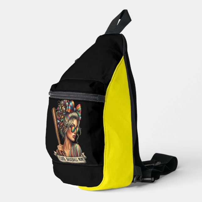 Die Kriegerfrauen Coole Baseball-Mama Crossbody Bag (Rechte Ecke)