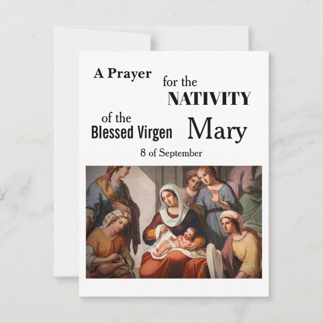 Die Krippe der Mary Card Karte (Vorderseite)
