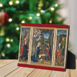Die Krippe Schöne religiöse Weihnachten Fotoplatte<br><div class="desc">Die Krippe von Gerard David mit Gebern und Heiligen zeigt die klassische Krippe mit Jesus Christus. Ein ideales Weihnachtsgeschenk für die Christlichen in Ihrem Leben. Features Mutter Mai beten über Baby Jesus und die Hirten bringen Geschenke.</div>