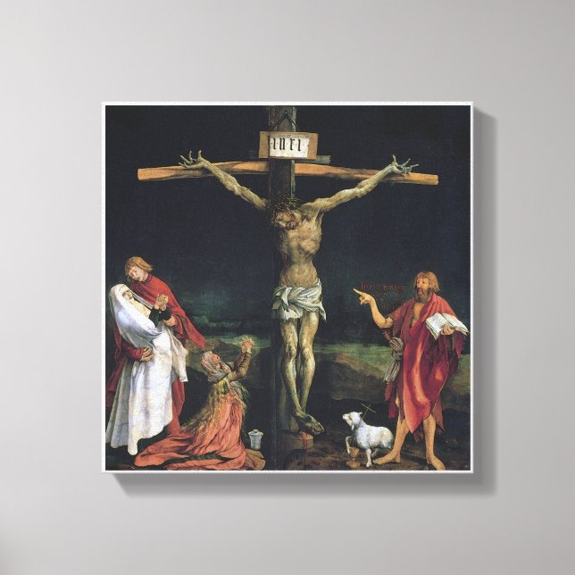 DIE KRITIFIXION AUS DEM ISENHEIM ALTAR STÜCK. LEINWANDDRUCK (Vorderseite)