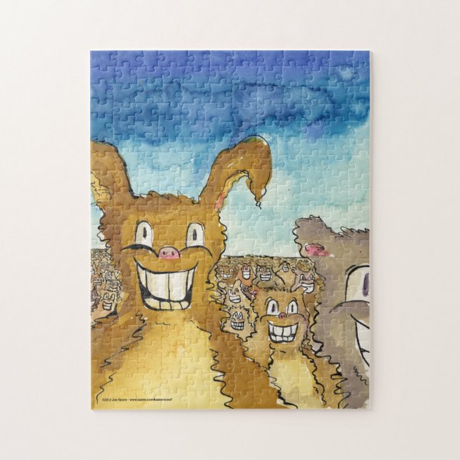 Die Kritiker kommen Cartoon Puzzle (Vertikal)