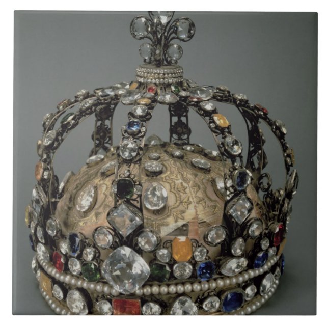 Die Krone von Louis XV, 1722 (vergoldetes Silber, Fliese (Vorderseite)
