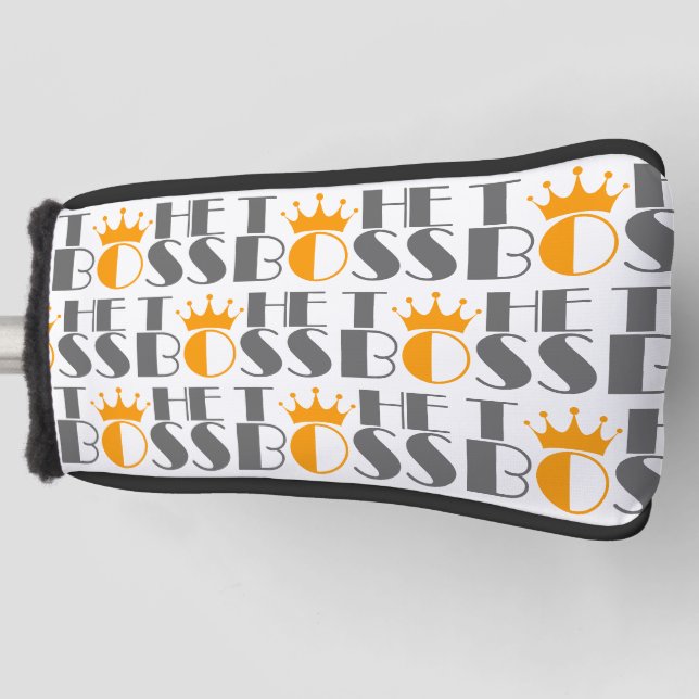 Die Kronen des Boss Golf Headcover (Vorderseite)