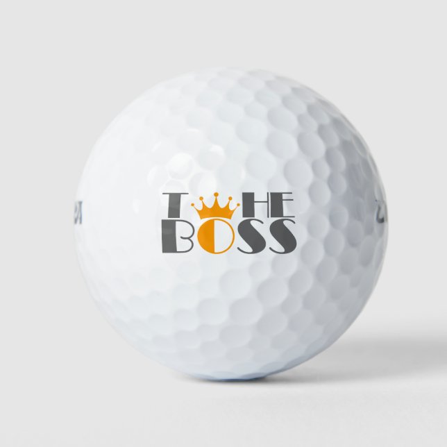 Die Kronen des Boss Golfball (Vorderseite)