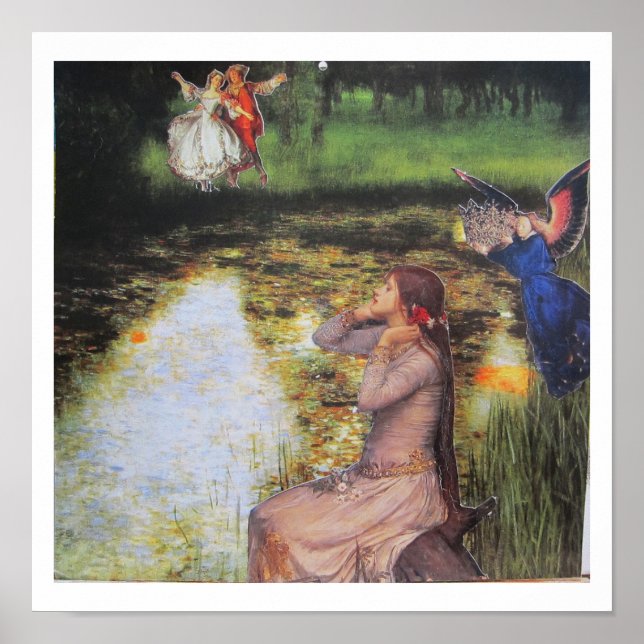Die Krönung - Collage-Kunst Poster (Vorne)