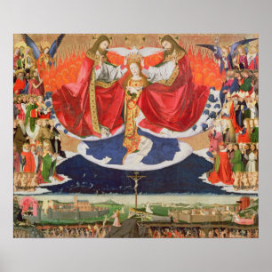 Die Krönung der Jungfrau, abgeschlossen 1454 2 Poster
