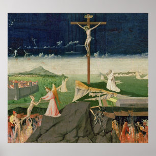 Die Krönung der Jungfrau, abgeschlossen 1454 Poster