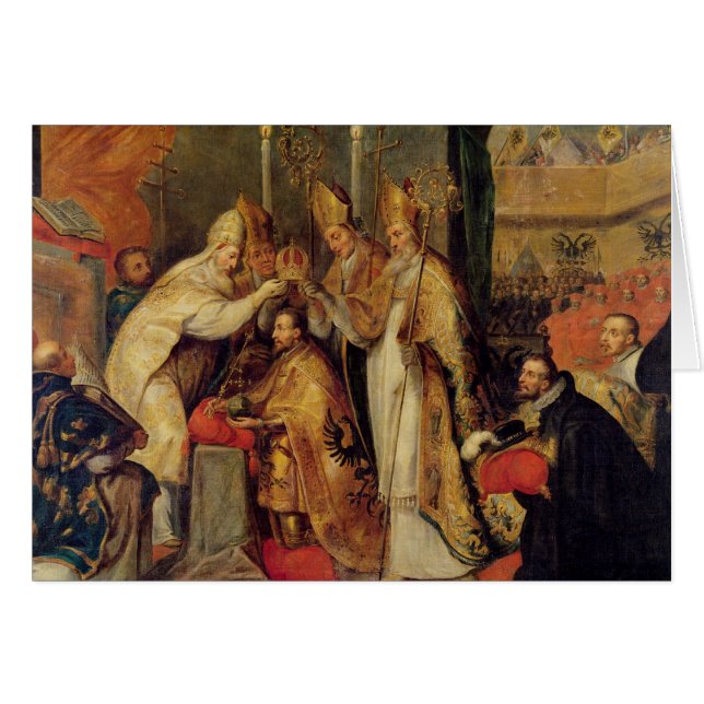 Die Krönung heiligen römischen Kaisers Charless V (Vorderseite (Horizontal))
