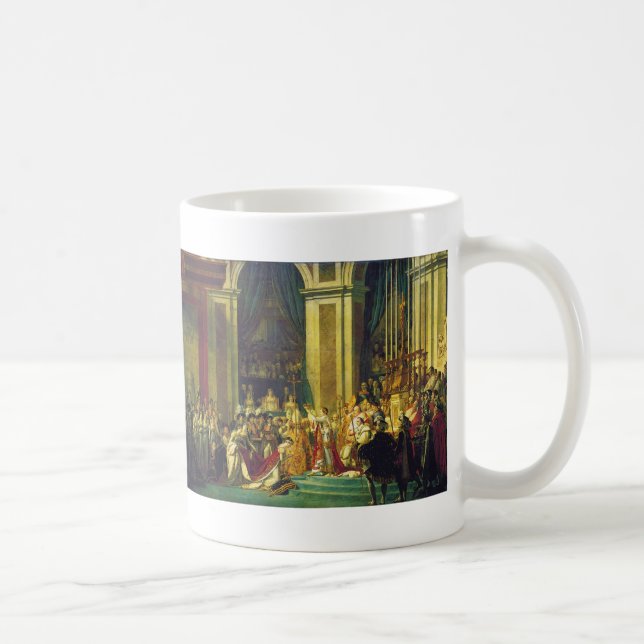 Die Krönung von Napoleon durch Jacques Louis David Kaffeetasse (Rechts)